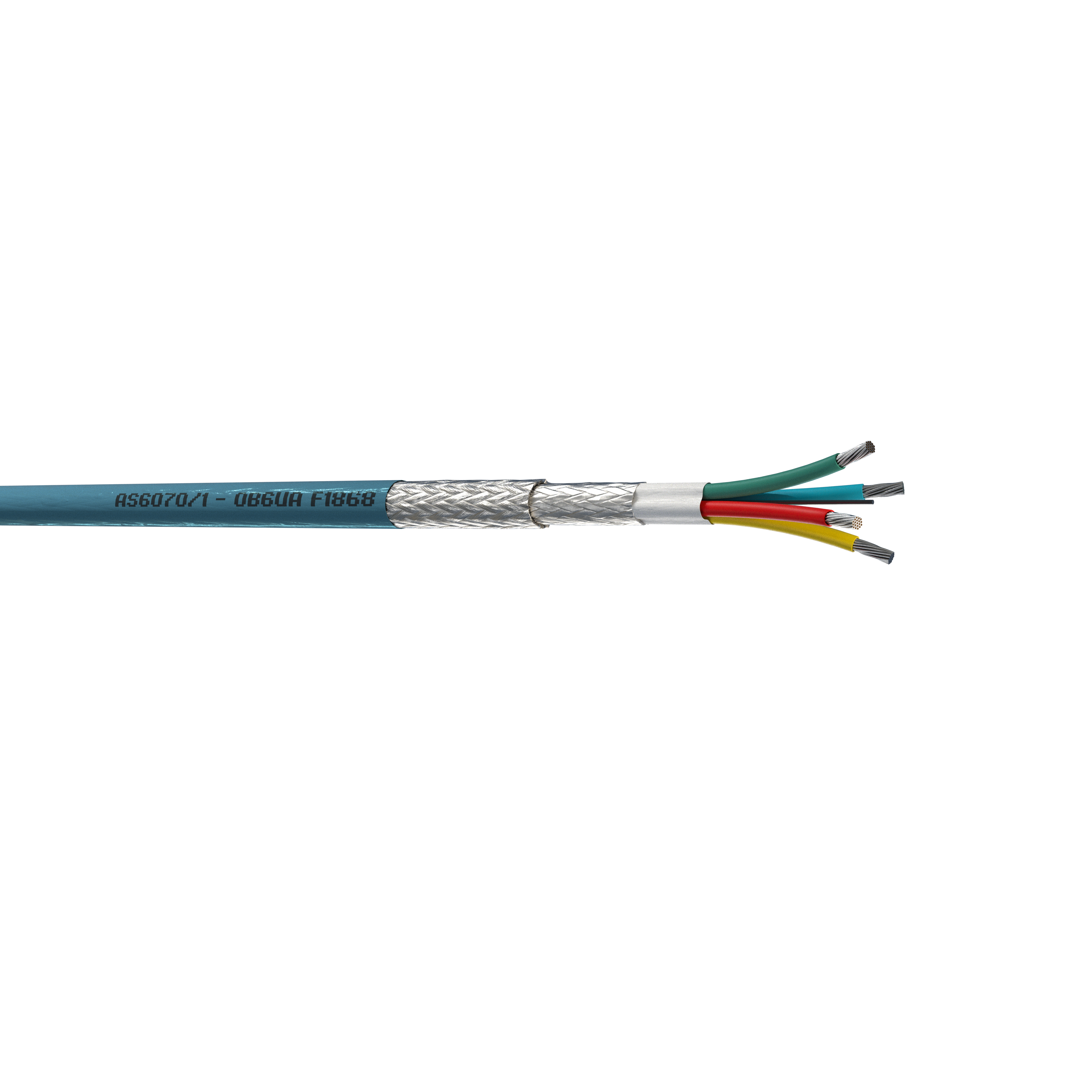 Cable, High Speed Data Quad, 
24 AWG copper alloy100 Ohm, 
200°C,Ethernet 10/100 Base T